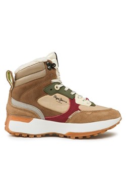 Sneakersy Pepe Jeans PLS31516 Brązowy ze sklepu eobuwie.pl w kategorii Buty sportowe damskie - zdjęcie 182106657