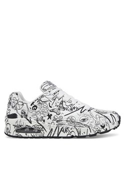 Sneakersy Skechers UNO Printed Lace-Up 183501/WBK Biały - id: 0000304743122 - marki Skechers - 182106728 Sneakersy Skechers UNO Printed Lace-Up 183501/WBK Biały ze sklepu eobuwie.pl w kategorii Buty sportowe męskie - zdjęcie 182106728