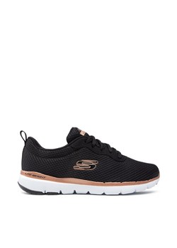Sneakersy Skechers Flex Appeal 3.0 13070/BKRG Czarny ze sklepu eobuwie.pl w kategorii Buty sportowe damskie - zdjęcie 182106858
