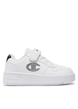 Sneakersy Champion Rebound Platform Glitter G Ps Low Cut Shoe S32830-CHA-WW009 Biały ze sklepu eobuwie.pl w kategorii Buty sportowe dziecięce - zdjęcie 182106938