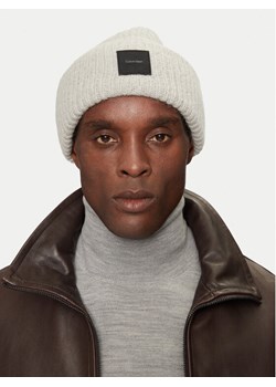 Czapka Calvin Klein K50K512357 Szary ze sklepu eobuwie.pl w kategorii Czapki zimowe męskie - zdjęcie 182106946