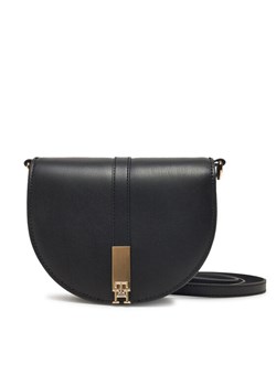 Torebka Tommy Hilfiger Heritage Saddle Bag AW0AW17164 Czarny ze sklepu eobuwie.pl w kategorii Listonoszki - zdjęcie 182107037