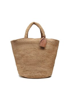Torebka Manebi Natural Raffia Summer Bag V 2.2 AD Brązowy ze sklepu eobuwie.pl w kategorii Torby letnie - zdjęcie 182107066