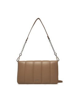 Torebka Calvin Klein Line Quilt Shoulder Bag K60K612787 Brązowy ze sklepu eobuwie.pl w kategorii Torebki damskie - zdjęcie 182107197