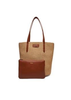 Torebka BOSS Palmah 50542053 Beżowy ze sklepu eobuwie.pl w kategorii Torby Shopper bag - zdjęcie 182107288