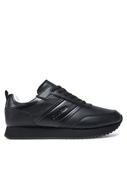Sneakersy Calvin Klein Low Top Lace Up Logo Lth HM0HM01654 Czarny ze sklepu eobuwie.pl w kategorii Buty sportowe męskie - zdjęcie 182107316