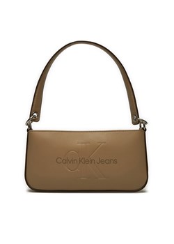 Torebka Calvin Klein Jeans Sculpted Shoulder Pouch25 Mono K60K610679 Brązowy ze sklepu eobuwie.pl w kategorii Torebki damskie - zdjęcie 182107515