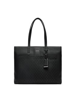 Torebka Calvin Klein Ck Must Medium Shopper_Mono K60K612774 Czarny ze sklepu eobuwie.pl w kategorii Torby Shopper bag - zdjęcie 182107546