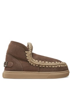 Śniegowce Mou Eskimo Sneaker Big Metal Logo FW111008A Brązowy ze sklepu eobuwie.pl w kategorii Śniegowce damskie - zdjęcie 182107789