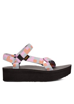Sandały Teva Flatform Universal 1008844 Szary ze sklepu eobuwie.pl w kategorii Sandały damskie - zdjęcie 182107925