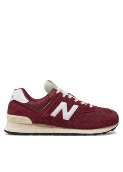 Sneakersy New Balance U574RBK Bordowy ze sklepu eobuwie.pl w kategorii Buty sportowe męskie - zdjęcie 182108427