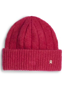 Czapka Tommy Hilfiger Timeless AW0AW16630 Różowy ze sklepu eobuwie.pl w kategorii Czapki zimowe damskie - zdjęcie 182108636