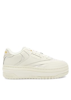 Sneakersy Reebok Club C 100033110 Écru ze sklepu eobuwie.pl w kategorii Buty sportowe damskie - zdjęcie 182108696