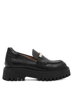 Loafersy Gino Rossi DIVYA-8047 Czarny ze sklepu eobuwie.pl w kategorii Półbuty damskie - zdjęcie 182108719