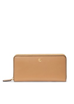 Portfel damski LAUREN RALPH LAUREN 432876730013 Brązowy ze sklepu eobuwie.pl w kategorii Portfele damskie - zdjęcie 182108788