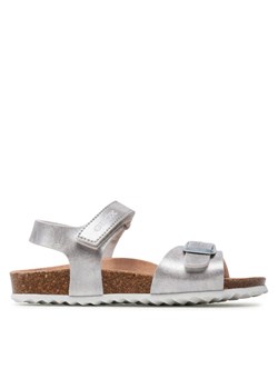 Sandały Geox J Adriel Girl J028MC000BJC1007 S Srebrny ze sklepu eobuwie.pl w kategorii Sandały dziecięce - zdjęcie 182108955