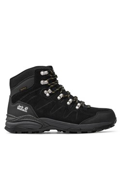 Trekkingi Jack Wolfskin Refugio Texapore Mid M 4049841 Czarny ze sklepu eobuwie.pl w kategorii Buty trekkingowe męskie - zdjęcie 182108976