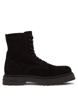 Trapery Tommy Jeans Tjm Casual Boot Suede EM0EM01336 Czarny ze sklepu eobuwie.pl w kategorii Buty zimowe męskie - zdjęcie 182109017