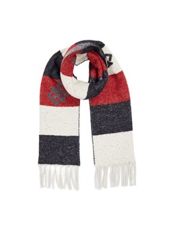 Szalik Tommy Hilfiger Limitless Chic Cb Scarf AW0AW15353 Granatowy ze sklepu eobuwie.pl w kategorii Szaliki męskie - zdjęcie 182109166