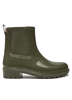Kalosze Tommy Hilfiger Flag Rainboot FW0FW08213 Zielony ze sklepu eobuwie.pl w kategorii Kalosze damskie - zdjęcie 182109636
