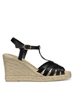 Espadryle Geox D Gelsa D55TPA 00043 C9999 Czarny ze sklepu eobuwie.pl w kategorii Espadryle damskie - zdjęcie 182109669
