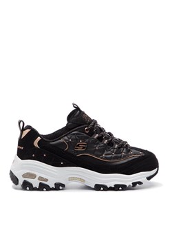 Sneakersy Skechers D'lites Glamour Feels 13087/BKRG Czarny ze sklepu eobuwie.pl w kategorii Buty sportowe damskie - zdjęcie 182109696