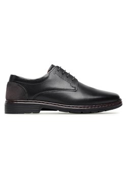 Półbuty Josef Seibel Alastair 01 42801 860 100 Czarny ze sklepu eobuwie.pl w kategorii Buty eleganckie męskie - zdjęcie 182109915