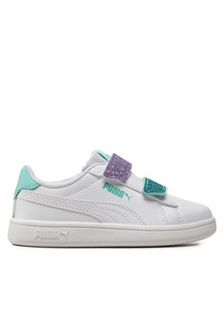 Sneakersy Puma Smash 3.0 395609 03 Biały ze sklepu eobuwie.pl w kategorii Buty sportowe dziecięce - zdjęcie 182110185