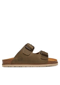 Klapki Dr. Brinkmann 700678-07 Khaki ze sklepu eobuwie.pl w kategorii Klapki damskie - zdjęcie 182110299