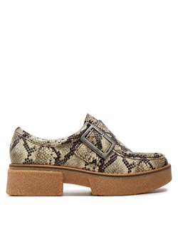 Półbuty Clarks Linoso Monk 26178680 Szary ze sklepu eobuwie.pl w kategorii Półbuty damskie - zdjęcie 182110378