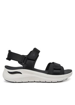 Sandały Skechers Arch Fit 2.0-Go-Getter 119465/BLK Czarny ze sklepu eobuwie.pl w kategorii Sandały damskie - zdjęcie 182110789