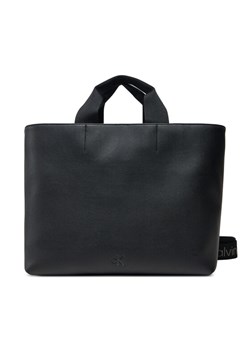 Torebka Calvin Klein Jeans Ultralight Tote Pu LV04K3132G Czarny ze sklepu eobuwie.pl w kategorii Torby Shopper bag - zdjęcie 182110927
