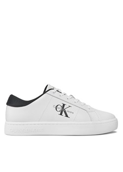 Sneakersy Calvin Klein Jeans Classic Cupsole Low Laceup Lth YM0YM00864 Beżowy ze sklepu eobuwie.pl w kategorii Buty sportowe damskie - zdjęcie 182110939