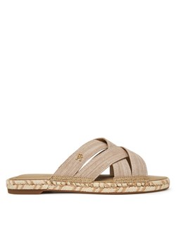 Espadryle Tommy Hilfiger Chambray Espadrille Mule FW0FW08501 Beżowy ze sklepu eobuwie.pl w kategorii Espadryle damskie - zdjęcie 182111159