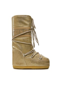 Śniegowce Moon Boot Icon Glitter 80D1402850 Złoty ze sklepu eobuwie.pl w kategorii Śniegowce damskie - zdjęcie 182111286