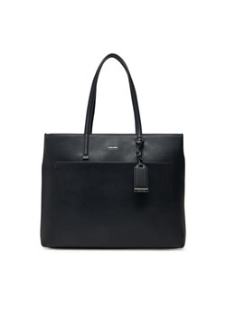 Torebka Calvin Klein Ck Must Medium Shopper W/Pocket K60K613019 Czarny ze sklepu eobuwie.pl w kategorii Torebki damskie - zdjęcie 182111385