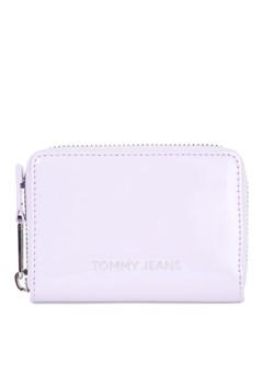 Mały Portfel Damski Tommy Jeans Tjw Ess Must Small Za Patent AW0AW15935 Fioletowy ze sklepu eobuwie.pl w kategorii Portfele damskie - zdjęcie 182111526