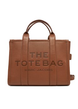Torebka Marc Jacobs The Leather Medium Tote Bag H004L01PF21 Brązowy ze sklepu eobuwie.pl w kategorii Torebki damskie - zdjęcie 182112047