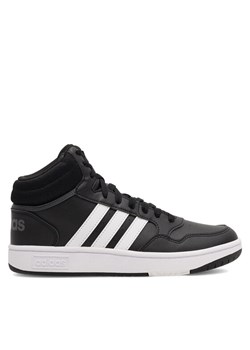 Sneakersy adidas HOOPS MID 3.0 K GW0402 Czarny ze sklepu eobuwie.pl w kategorii Buty sportowe dziecięce - zdjęcie 182112539