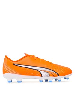 Buty do piłki nożnej Puma Ultra Play Fg/Ag Jr 107233 01 Koralowy ze sklepu eobuwie.pl w kategorii Buty sportowe dziecięce - zdjęcie 182112829