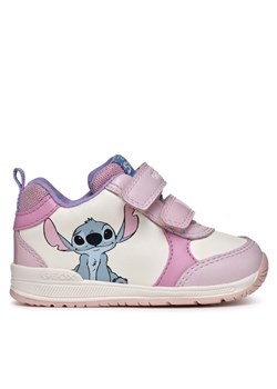 Sneakersy Geox B Rishon Girl B460LA 000BC C0406 Biały ze sklepu eobuwie.pl w kategorii Buty sportowe dziecięce - zdjęcie 182113038