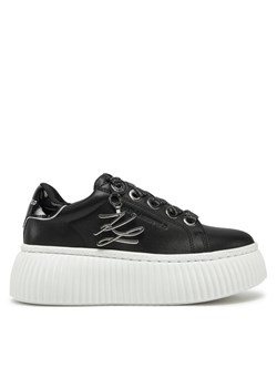 Sneakersy KARL LAGERFELD Kreeper Lo KL42376A Czarny ze sklepu eobuwie.pl w kategorii Buty sportowe damskie - zdjęcie 182113215