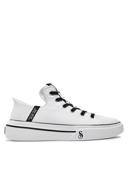 Sneakersy Skechers Snoop One-Boss Life Canvas 251026/WBK Biały ze sklepu eobuwie.pl w kategorii Trampki damskie - zdjęcie 182113458