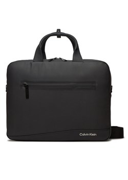 Torba na laptopa Calvin Klein Rubberized Conv Laptop Bag K50K511712 Czarny ze sklepu eobuwie.pl w kategorii Torby na laptopa - zdjęcie 182113466