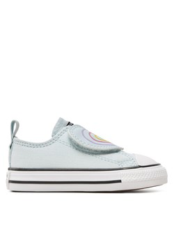 Trampki Converse Chuck Taylor All Star Heart Strap Easy-On A08380C Szary ze sklepu eobuwie.pl w kategorii Trampki dziecięce - zdjęcie 182113537
