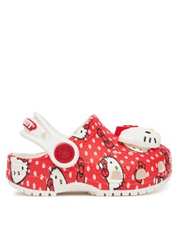 Klapki Crocs Hello Kitty Red Classic Clog T 210577 Kolorowy ze sklepu eobuwie.pl w kategorii Klapki dziecięce - zdjęcie 182113586