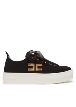 Sneakersy Elisabetta Franchi F4-A9E-0241 Czarny ze sklepu eobuwie.pl w kategorii Buty sportowe damskie - zdjęcie 182113597
