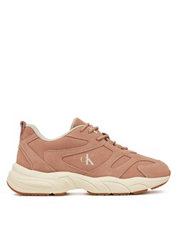 Sneakersy Calvin Klein Jeans Retro Tennis Low Mg Mix Media Wn YW0YW01639 Różowy ze sklepu eobuwie.pl w kategorii Buty sportowe damskie - zdjęcie 182113738
