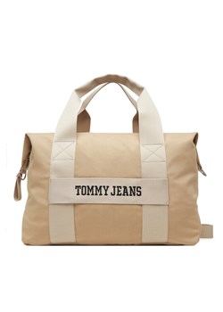Torba Tommy Jeans Retro Cool Duffle AM0AM13325 Beżowy ze sklepu eobuwie.pl w kategorii Torby podróżne - zdjęcie 182113867