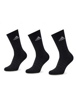 Skarpety wysokie unisex adidas Cushioned Crew Socks 3 Pairs IC1310 Czarny ze sklepu eobuwie.pl w kategorii Skarpetki męskie - zdjęcie 182113935